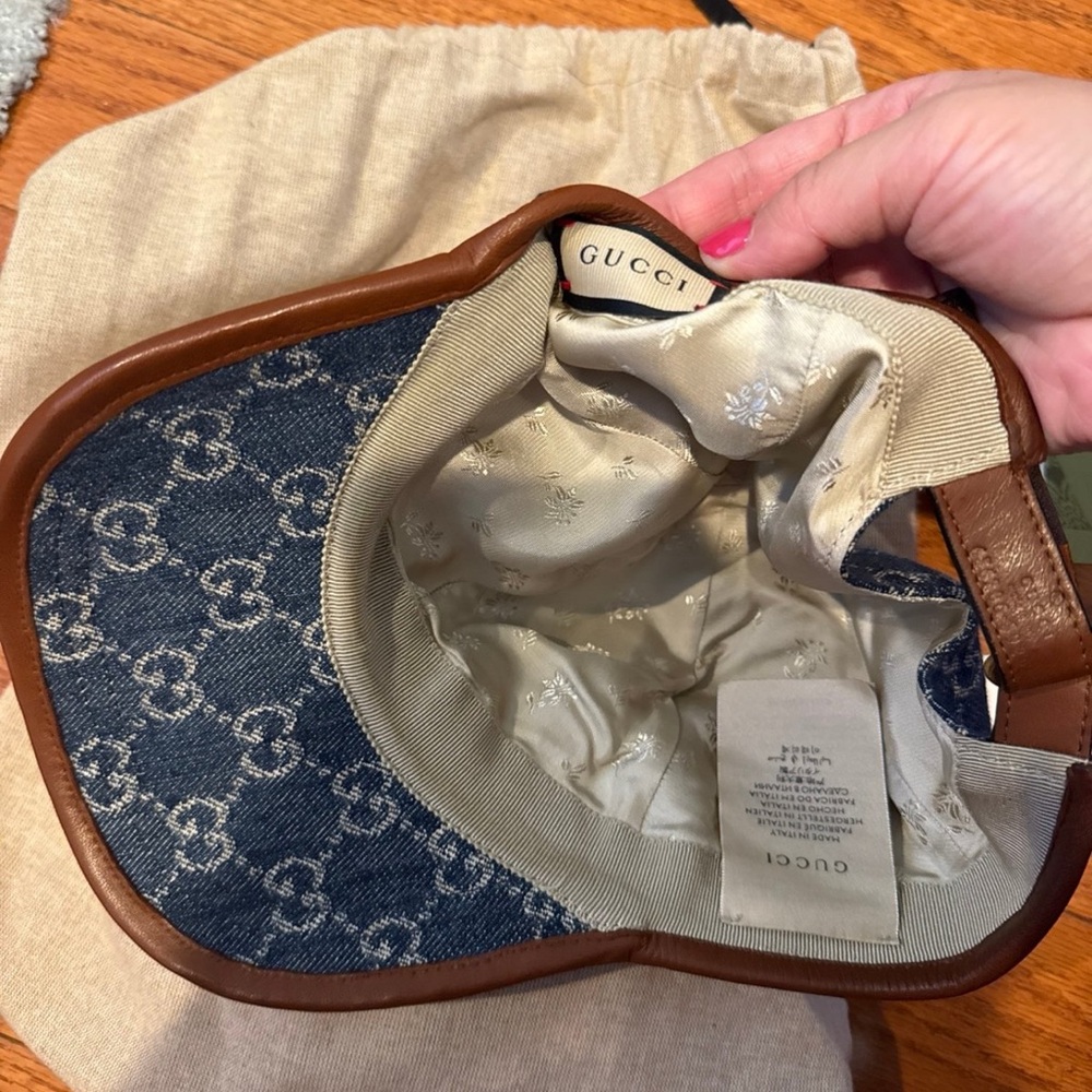 gucci denim baseball hat - Picture 4 of 9